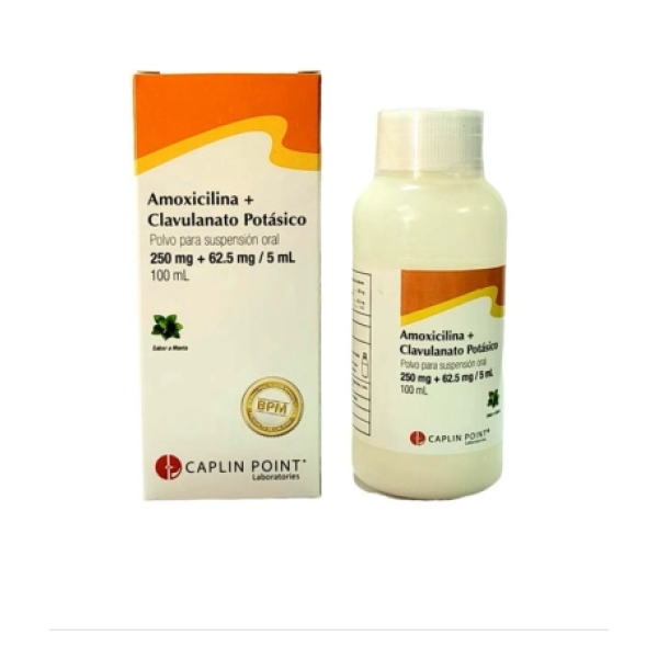 AMOXICILINA 250MG+62.5 ÁCIDO CLAV. (SUSPENSIÓN) CAPLIN