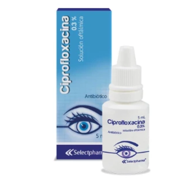 CIPROFLOXACINA 0.3%  SOL. OFTALMICA