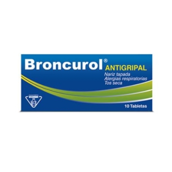 BRONCUROL ANTIGRIPAL TABLETAS (CAJA *10)
